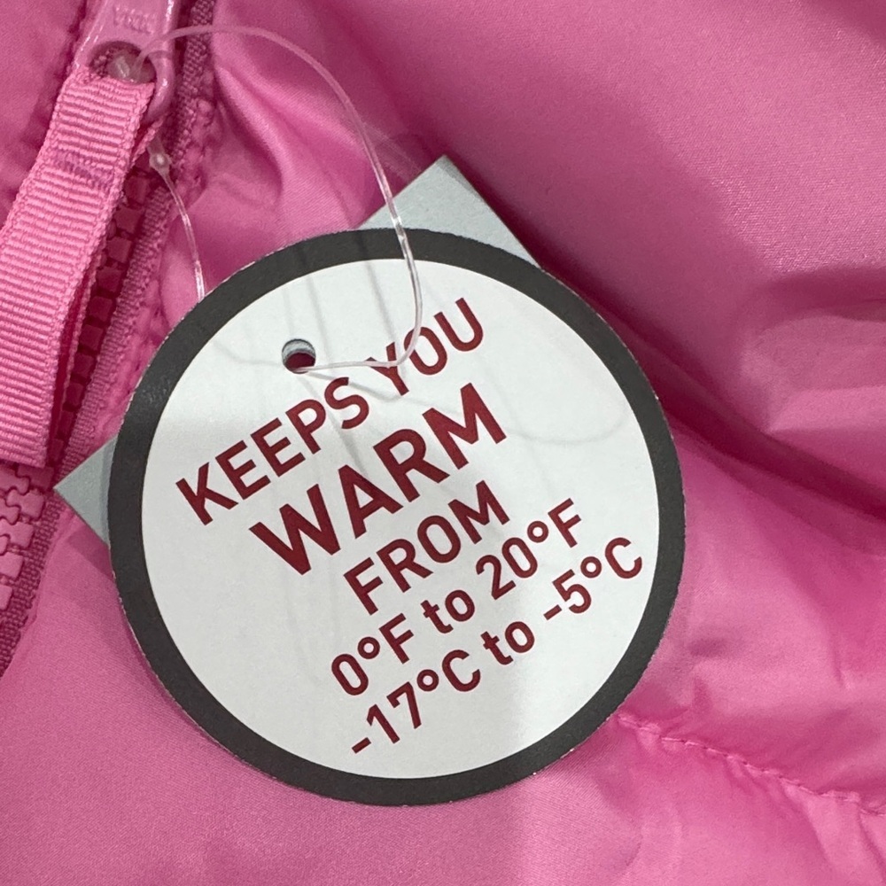 Swiss Tech Pink Puffer Hooded Kids Jacket - Picture 5 of 5